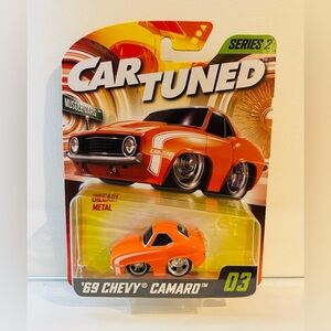 Car tuned Diecast Series 2 '69 Orange Chevy Chevrolet Camaro #03 Custom Racing